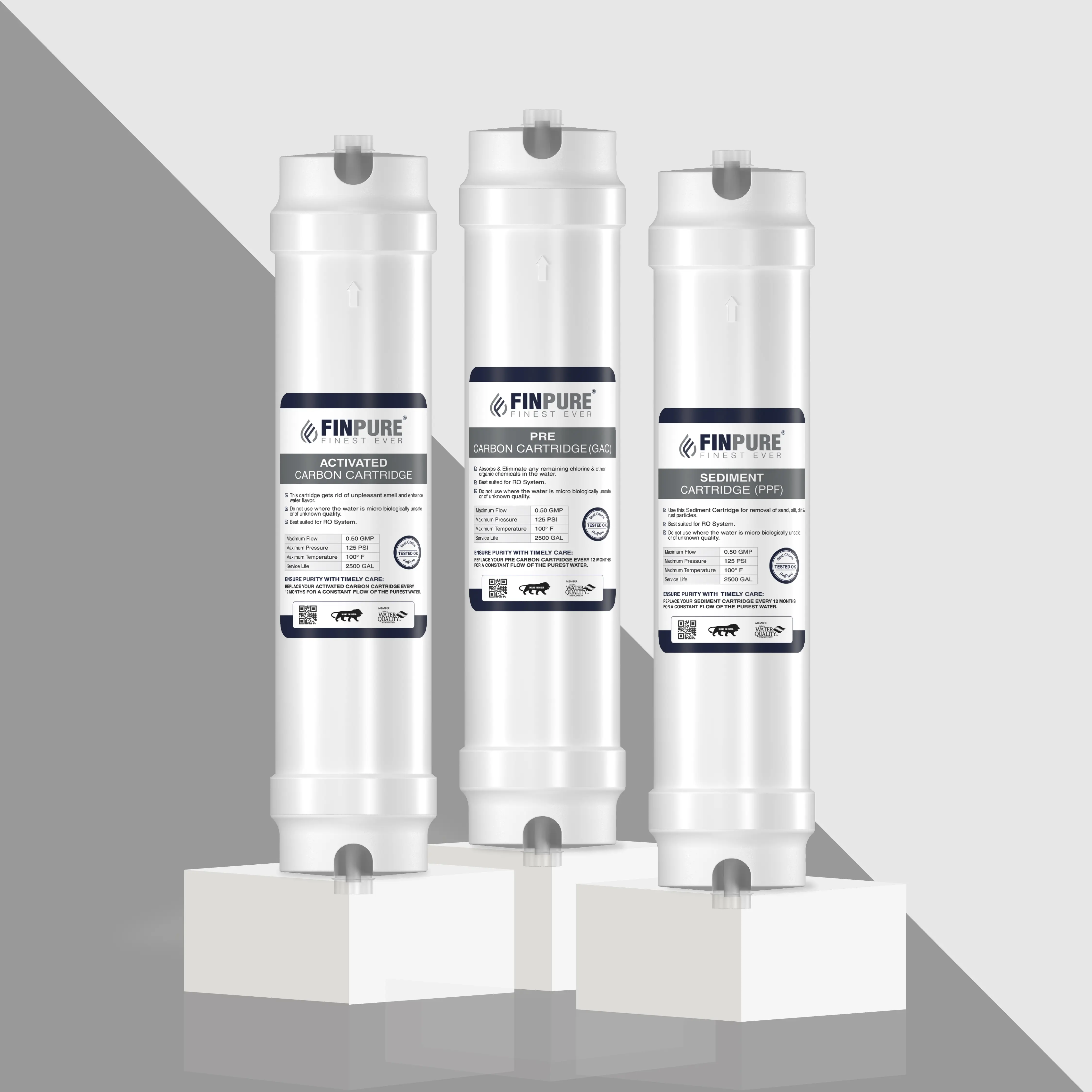 Activated Carbon Cartridge  l  Pre Carbon Cartridge l Sediment Cartridge